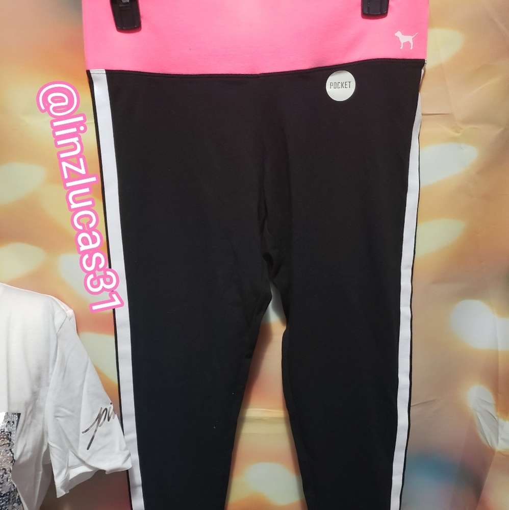 Vspink szM flat waist yoga's, NWT